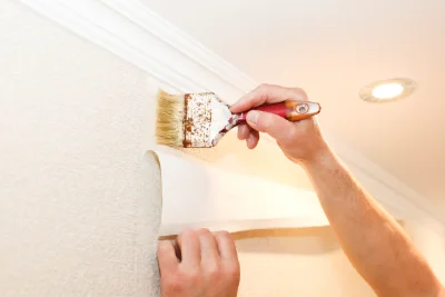 Pose de papier peint à la Remaudière — revêtements muraux et toiles de verre
